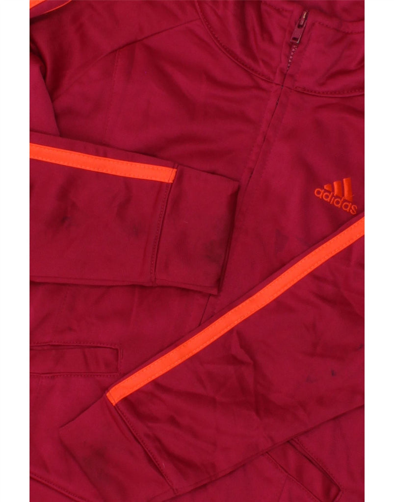 ADIDAS Girls Graphic Tracksuit Top Jacket 3-4 Years Red | Vintage Adidas | Thrift | Second-Hand Adidas | Used Clothing | Messina Hembry 