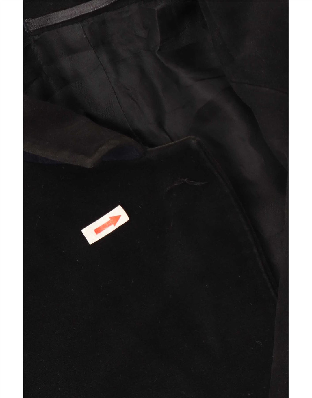 Massimo Dutti Mens Overcoat EU 48 Medium Black Cotton