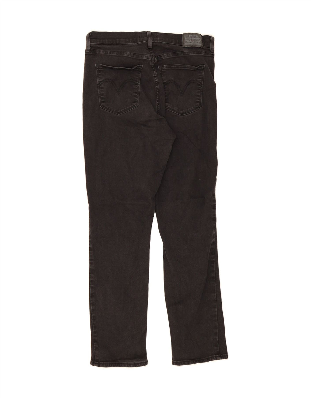 LEVI'S Womens Classic Straight Jeans US 10 Large W30 L30 Black Cotton Vintage Levi's and Second-Hand Levi's from Messina Hembry 