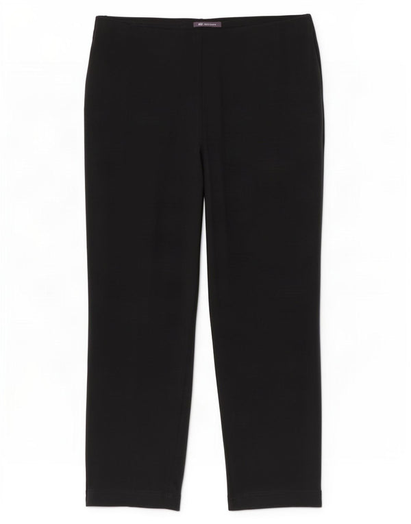 Marks & Spencer Womens Straight Cropped Trousers UK 18 XL W36 L26 Black