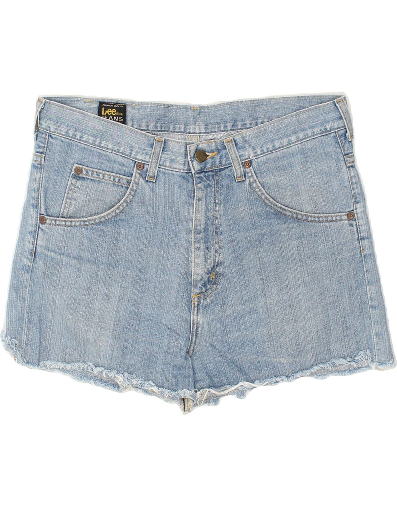 LEE Womens Denim Shorts W34 Large Blue | Vintage Lee | Thrift | Second-Hand Lee | Used Clothing | Messina Hembry 