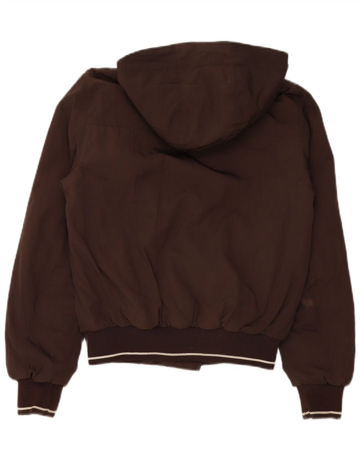 TUCANO URBANO Womens Hooded Padded Bomber Jacket IT 40 Small Brown
