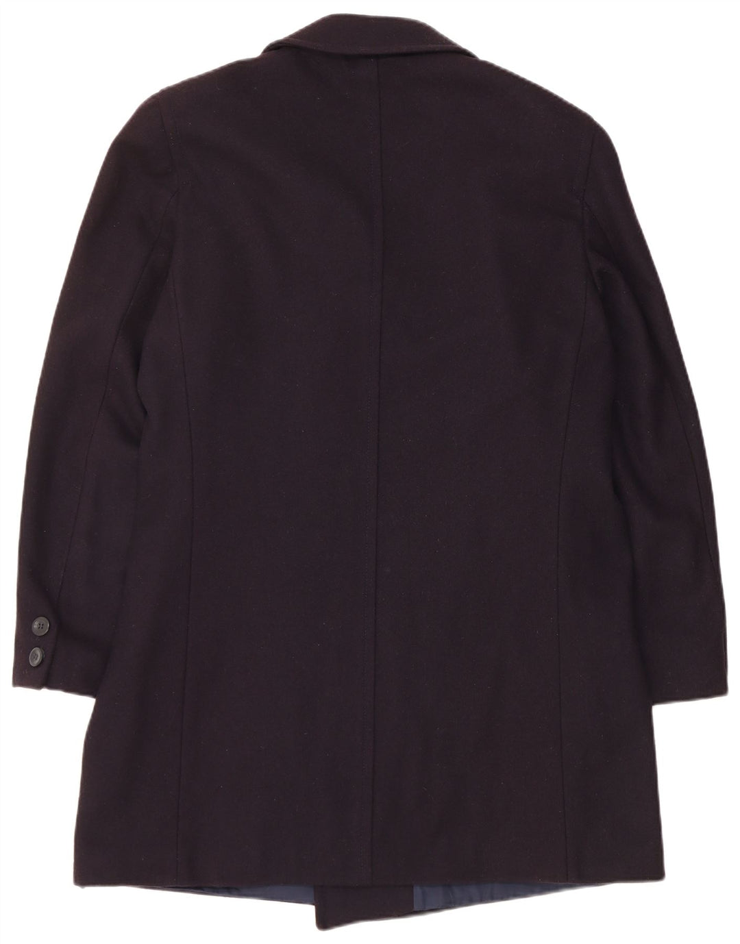 Vintage Mens Pea Coat IT 52 XL Navy Blue Viscose