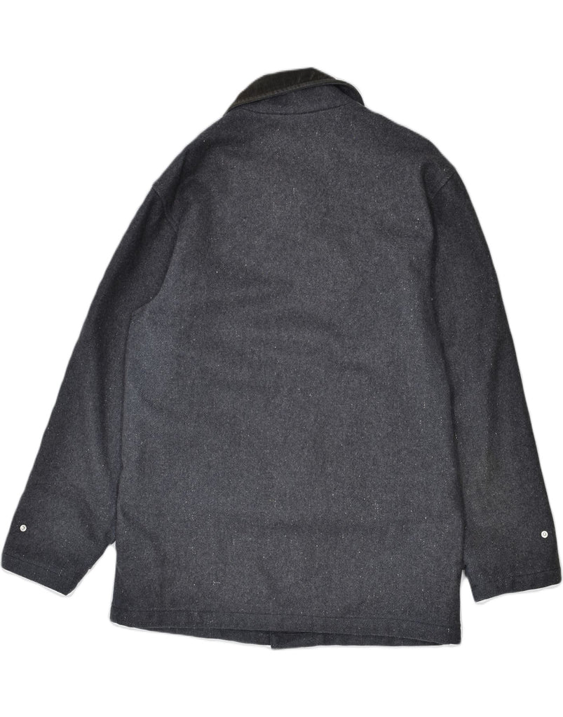 SCHOTT Mens Overcoat UK 40 Large Grey Wool Vintage Schott and Second-Hand Schott from Messina Hembry 