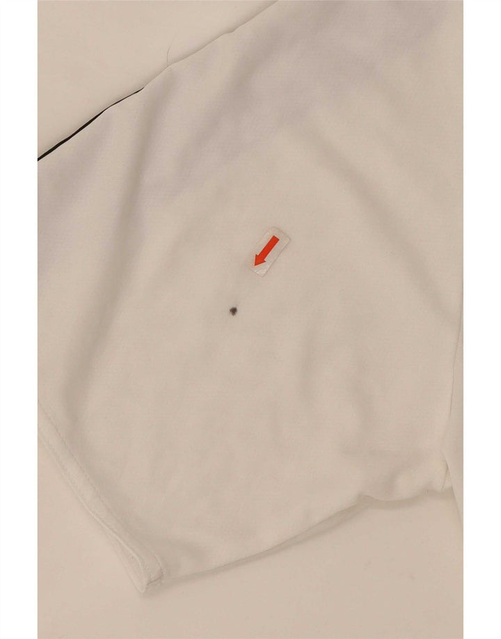 Adidas Mens Climalite T-Shirt Top XL White Colourblock Polyester