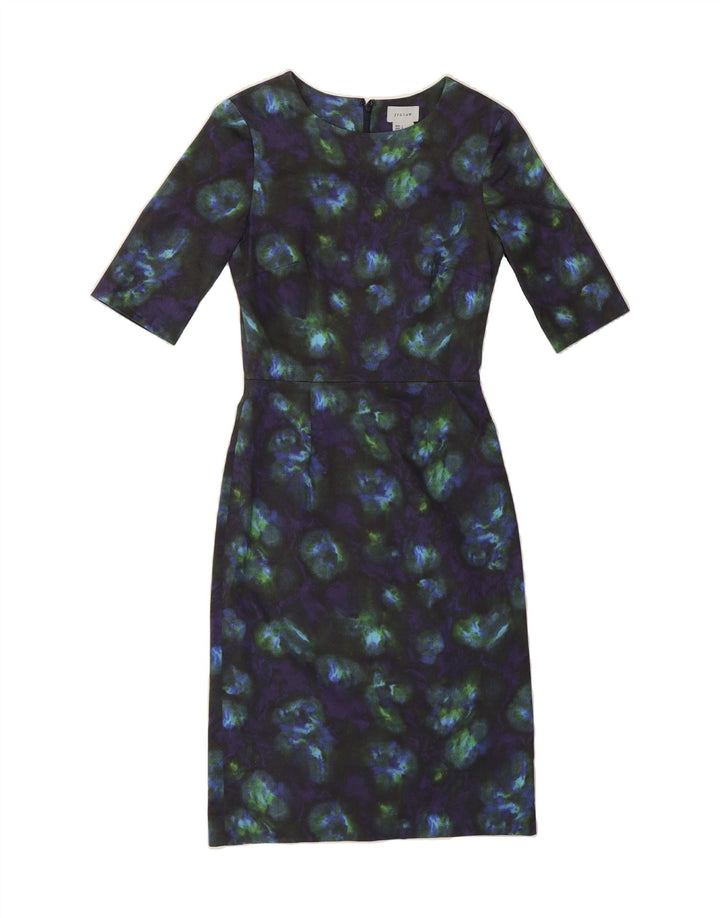 JIGSAW Womens Abstract Pattern Sheath Dress UK 8 Small  Multicoloured Vintage Jigsaw and Second-Hand Jigsaw from Messina Hembry 