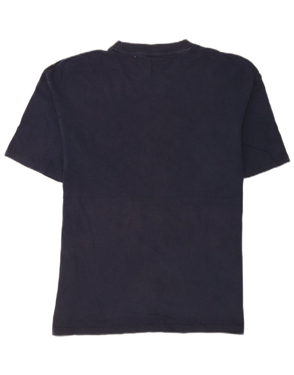 Jack & Jones Mens T-Shirt Top Medium Navy Blue Cotton