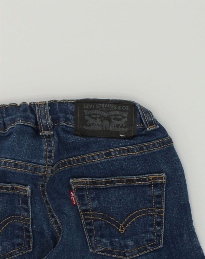 LEVI'S Girls Straight Jeans 4-5 Years W18 L18 Navy Blue Cotton | Vintage Levi's | Thrift | Second-Hand Levi's | Used Clothing | Messina Hembry 