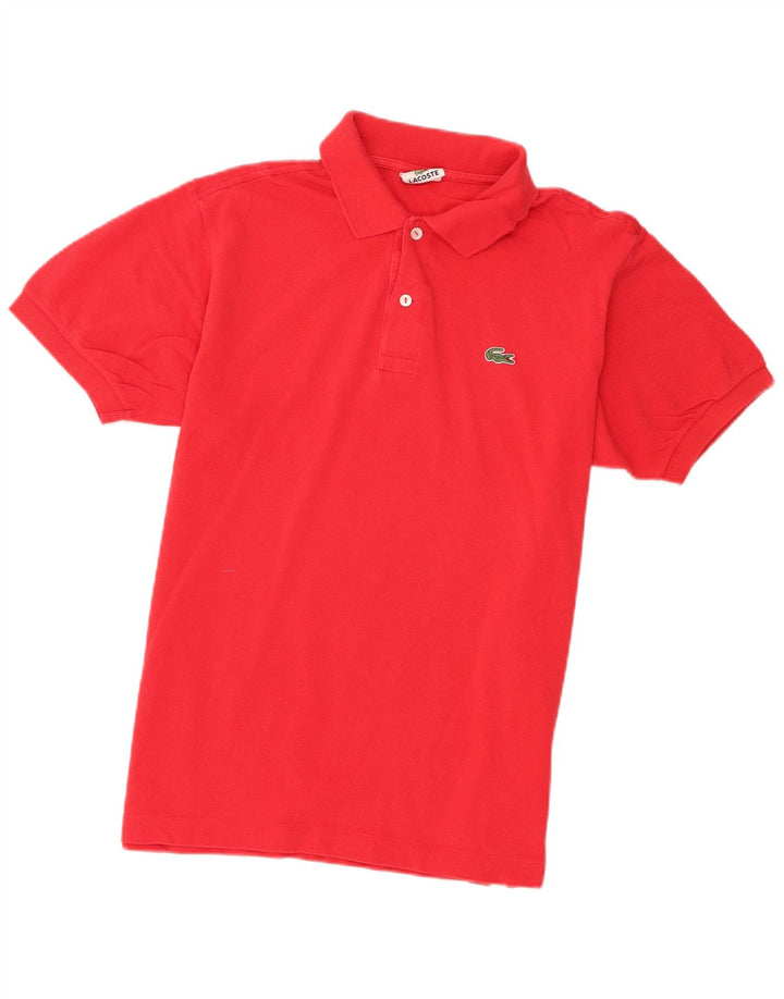 Lacoste Mens Polo Shirt Size 4 Medium Red Cotton