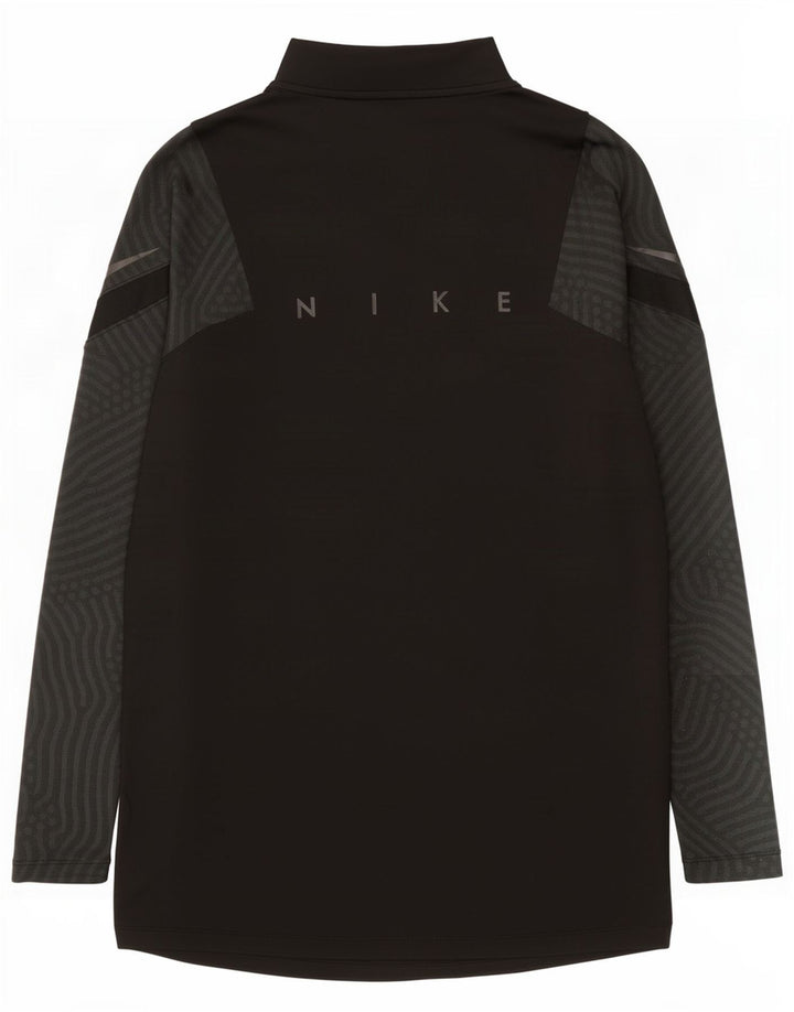 Nike Mens Dri Fit Graphic Pullover Tracksuit Top Small Black Pinstripe