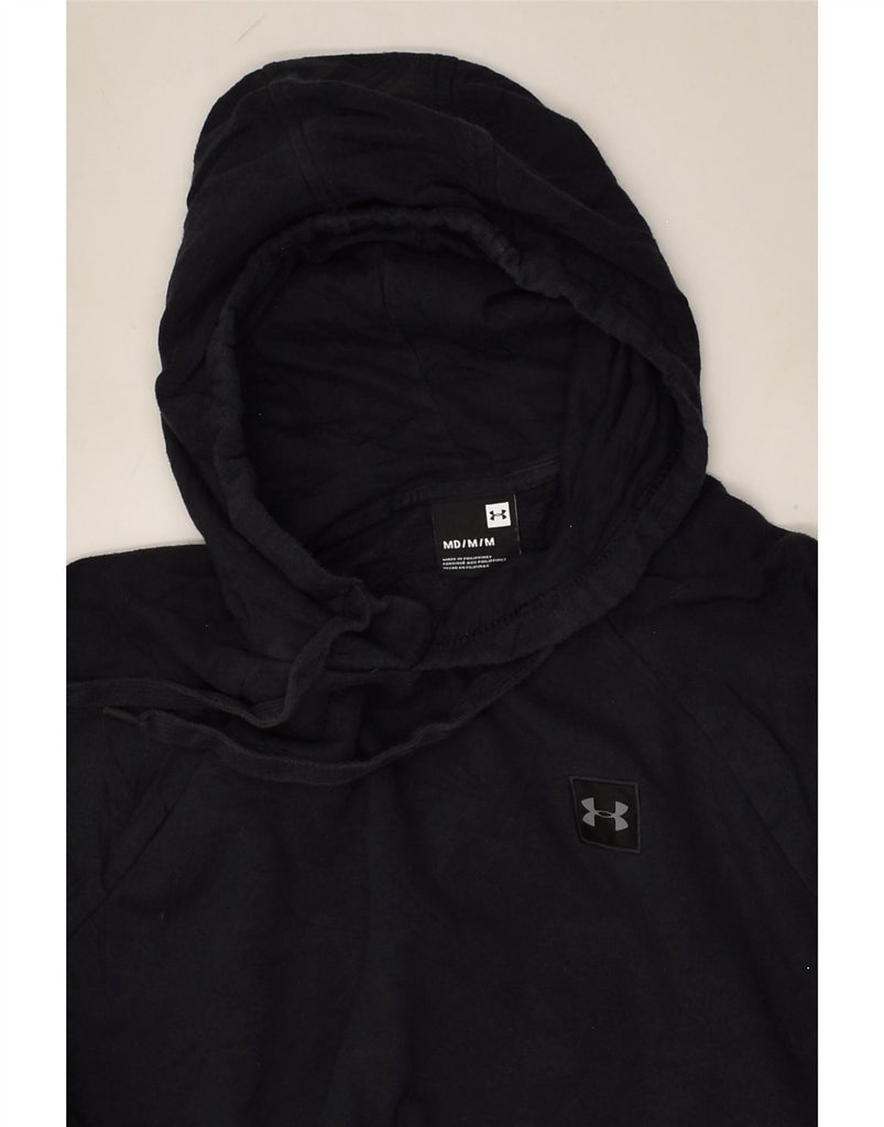 UNDER ARMOUR Mens Hoodie Jumper Medium Black Cotton | Vintage Under Armour | Thrift | Second-Hand Under Armour | Used Clothing | Messina Hembry 