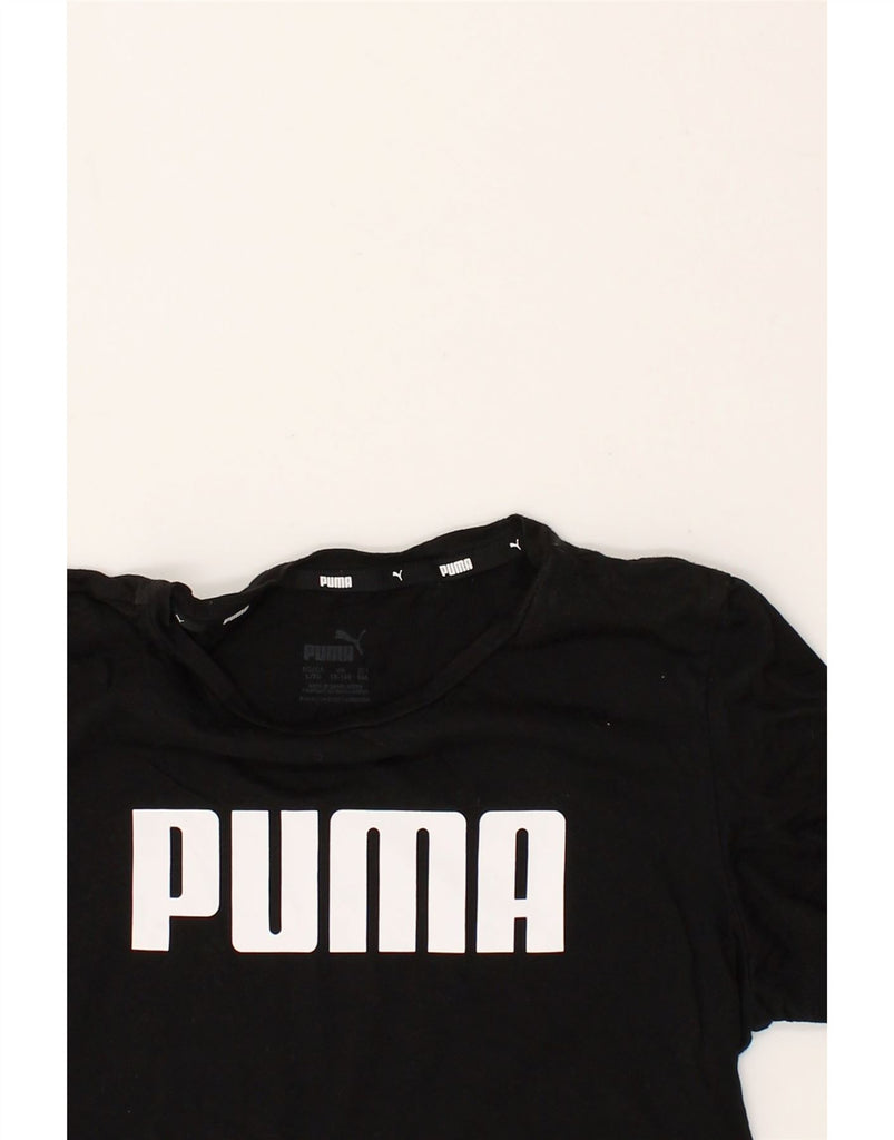 PUMA Boys Graphic T-Shirt Top 13-14 Years Black | Vintage Puma | Thrift | Second-Hand Puma | Used Clothing | Messina Hembry 