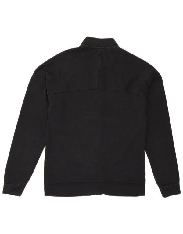 Diadora Womens Loose Fit Tracksuit Top Jacket UK 6 XS Black