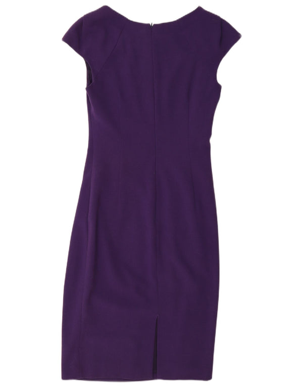 L.K. Bennett Womens Sheath Dress UK 8 Small Purple Polyester
