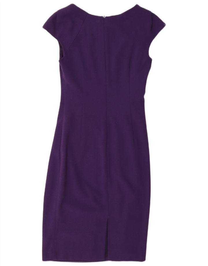L.K. Bennett Womens Sheath Dress UK 8 Small Purple Polyester