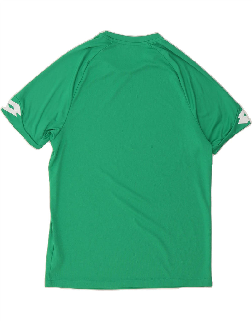 LOTTO Mens Graphic T-Shirt Top Medium Green Polyester Vintage Lotto and Second-Hand Lotto from Messina Hembry 
