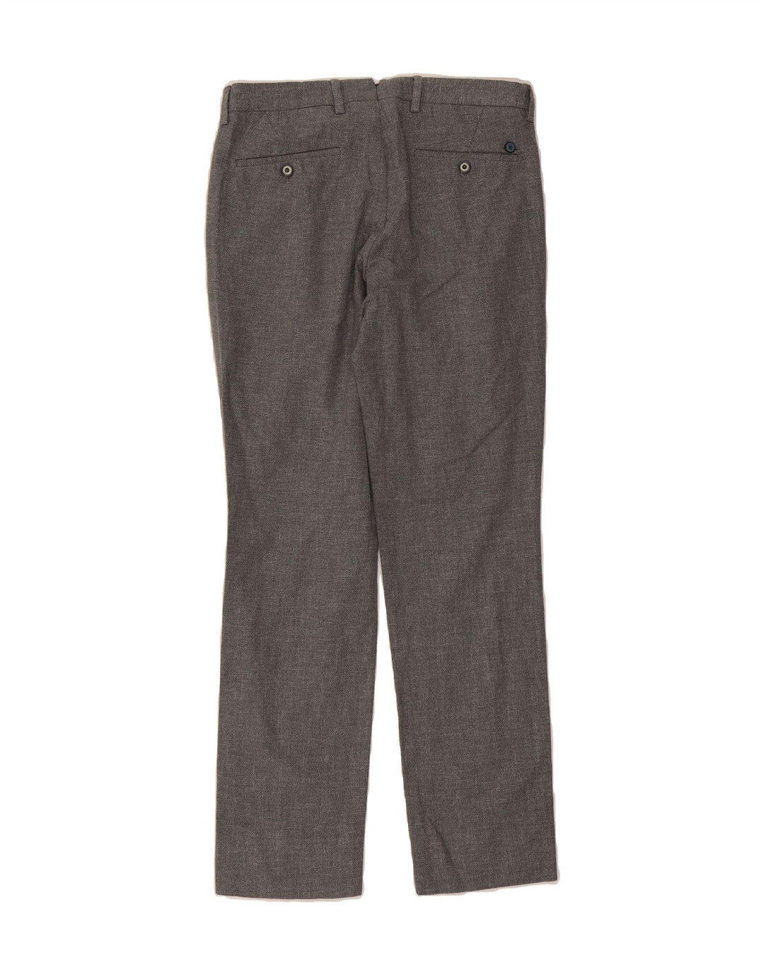 MASSIMO DUTTI Mens Slim Suit Trousers W30 L30 Grey Cotton Vintage Massimo Dutti and Second-Hand Massimo Dutti from Messina Hembry 