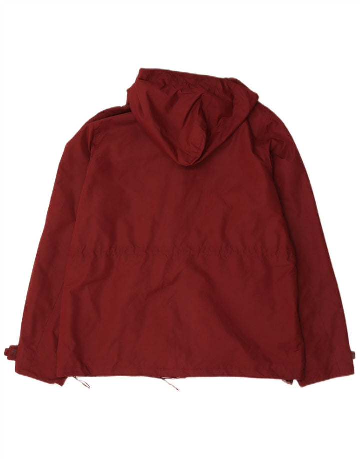 Mountain Warehouse Womens Hooded Rain Jacket UK 16 Large Burgundy Polyester