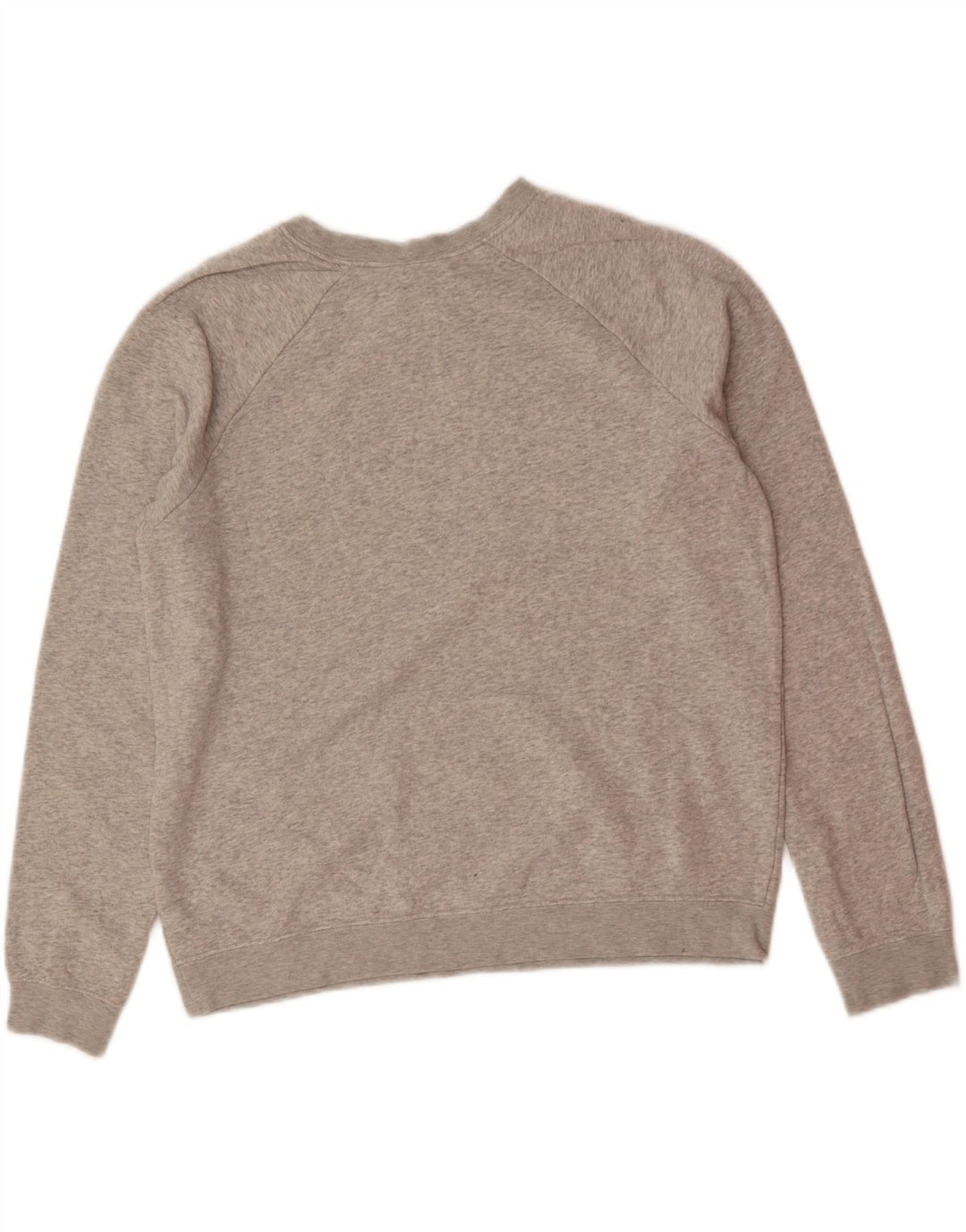NIKE Womens Graphic Sweatshirt Jumper UK 14 Medium Grey Cotton Vintage Nike and Second-Hand Nike from Messina Hembry 