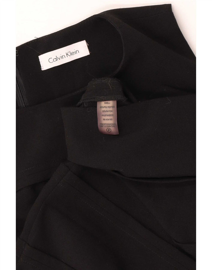 Calvin Klein Womens Sleeveless Sheath Dress UK 8 Small Black Polyester