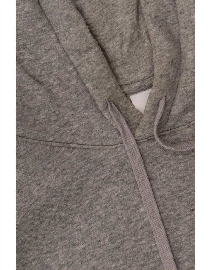 NIKE Mens Hoodie Jumper Large Grey Cotton