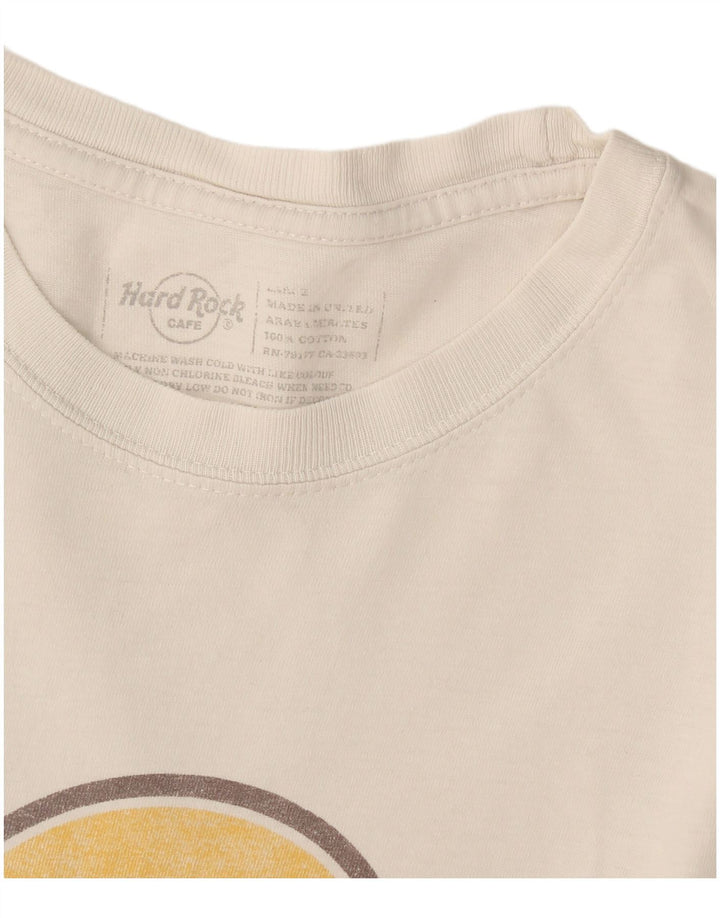 Hard Rock Cafe Mens Munich Graphic T-Shirt Top Medium White Cotton