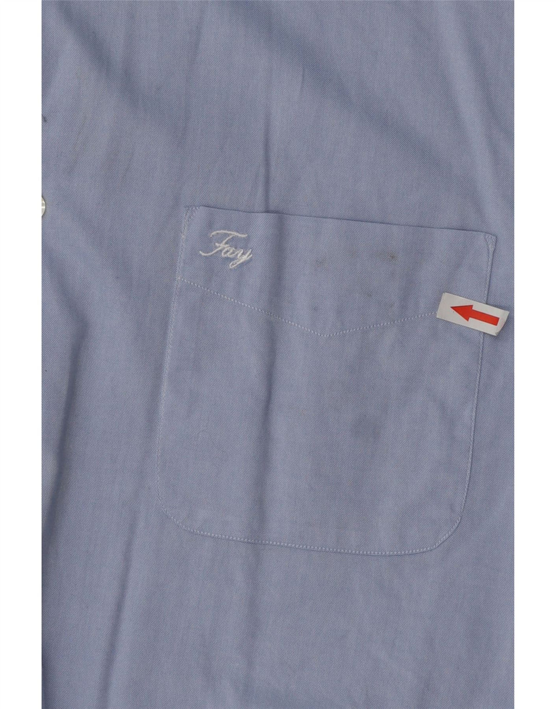 Fay Mens Shirt Size 44 17 1/2 XL Blue Cotton