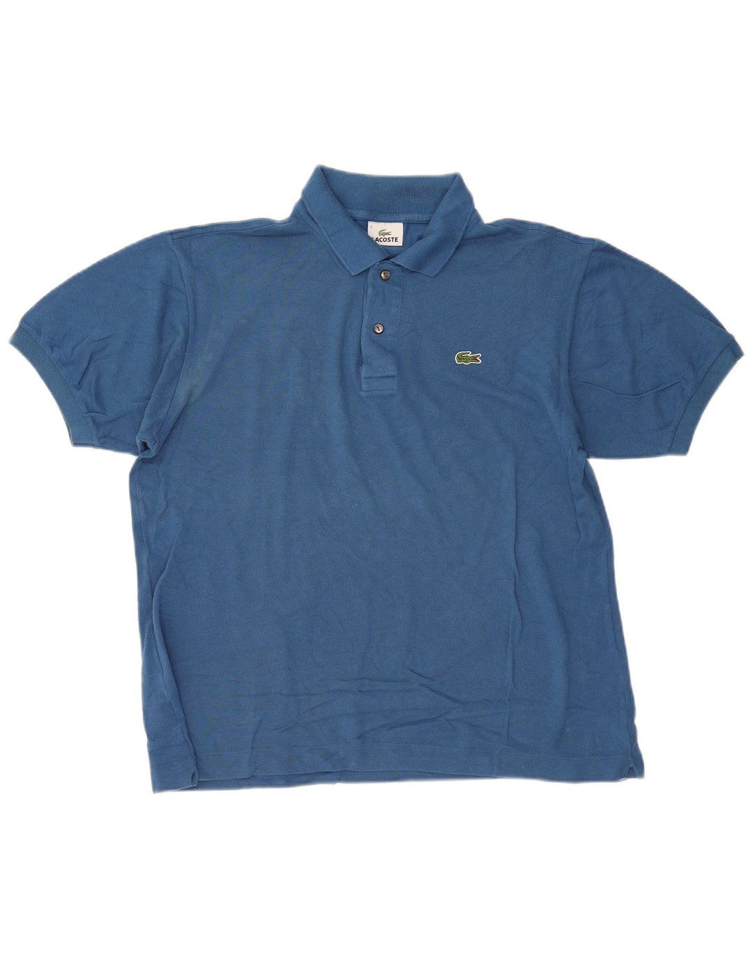 Lacoste Mens Polo Shirt Size 5 Large Blue Cotton
