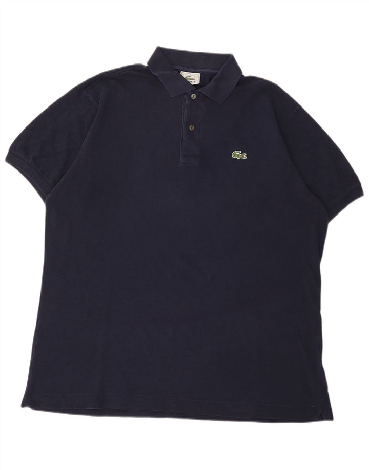Lacoste Mens Polo Shirt Size 5 Large Navy Blue Cotton