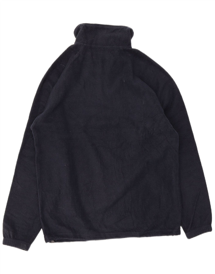 Kappa Mens Zip Neck Fleece Jumper Medium Navy Blue Polyester