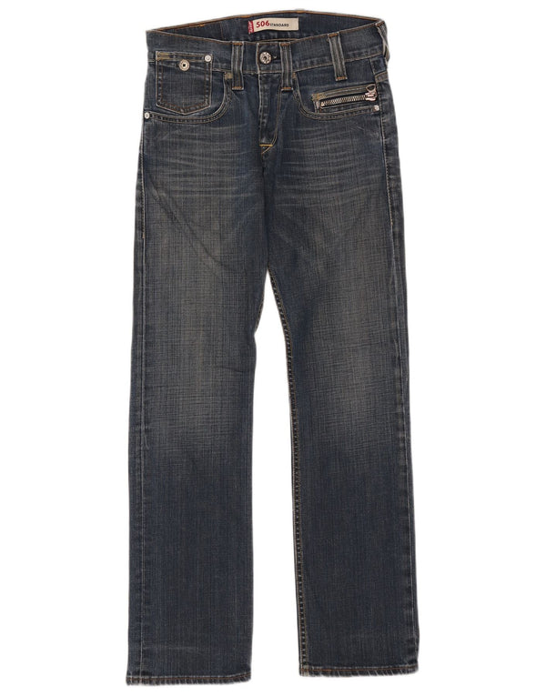 Levi's Womens 506 Standard Fit Straight Jeans W28 L32 Blue