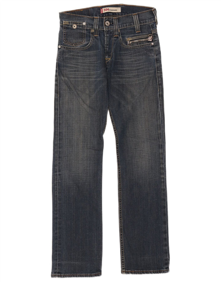 Levi's Womens 506 Standard Fit Straight Jeans W28 L32 Blue