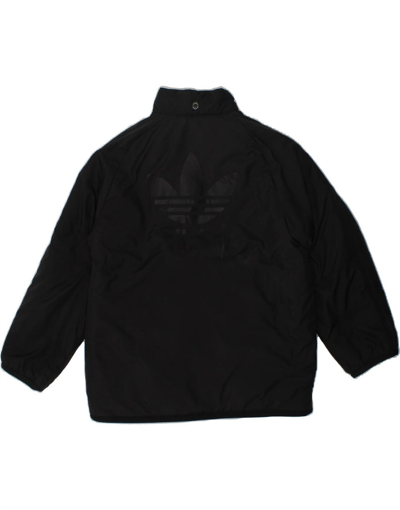 ADIDAS Boys Windbreaker Jacket 5-6 Years Black Polyester | Vintage Adidas | Thrift | Second-Hand Adidas | Used Clothing | Messina Hembry 