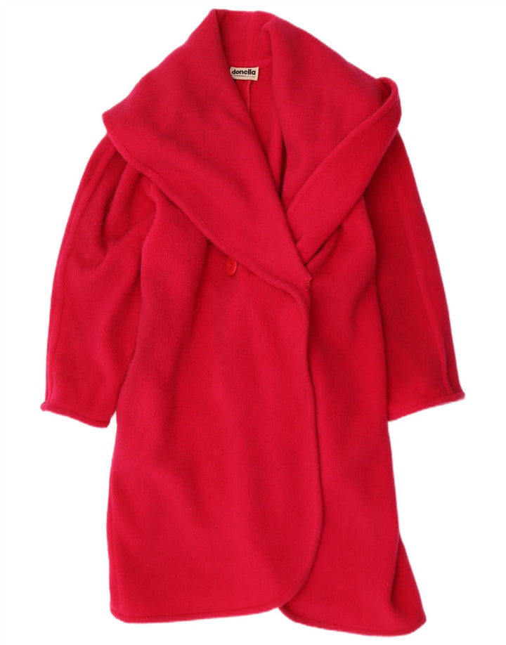MIMMINA Womens Double Breasted Coat UK 18 XL Pink