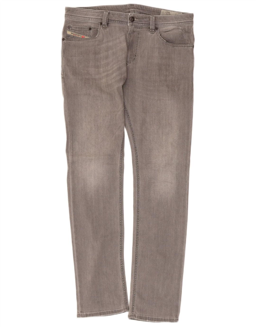 DIESEL Womens Thavar Slim Skinny Jeans W34 L32 Grey Cotton