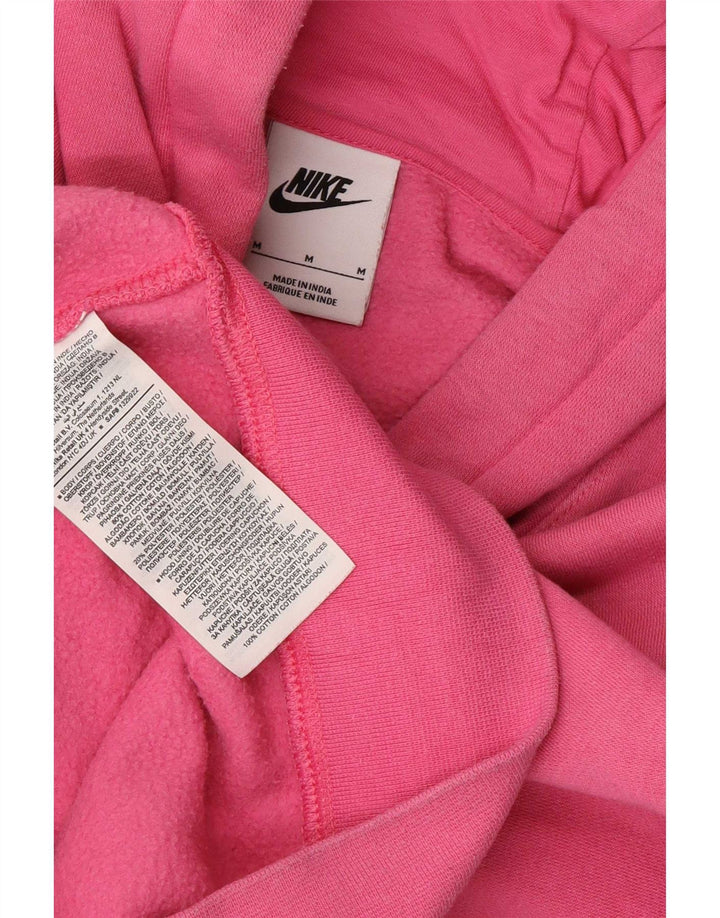 Nike Mens Hoodie Jumper Medium Pink Cotton