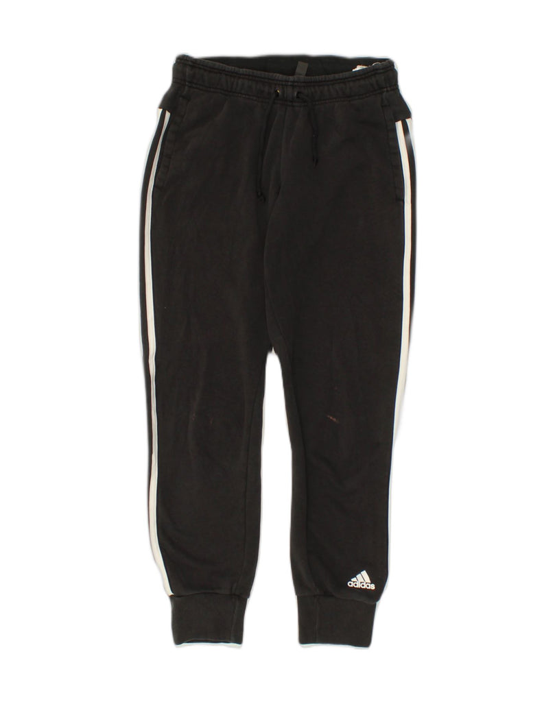 ADIDAS Womens Tracksuit Trousers Joggers UK 8/10 Small Black Cotton | Vintage Adidas | Thrift | Second-Hand Adidas | Used Clothing | Messina Hembry 