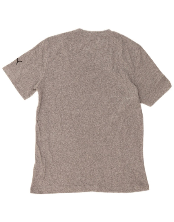 Puma Mens Graphic T-Shirt Top Medium Grey Cotton