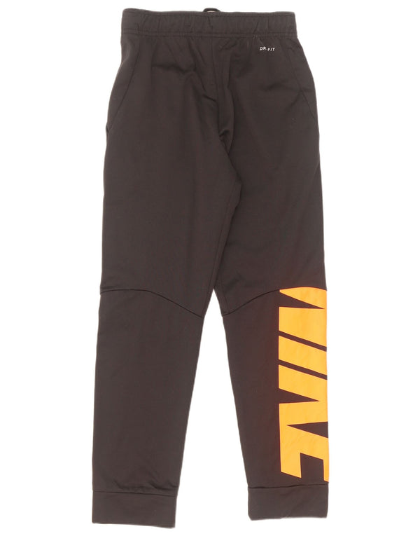 Nike Boys Dri Fit Tracksuit Trousers Joggers 12-13 Years Large Black