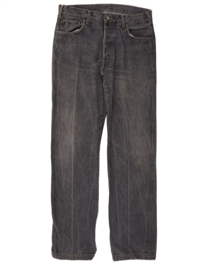 REPLAY Womens High Waist Regular Straight Jeans EU 38 Medium W30 L32 Blue