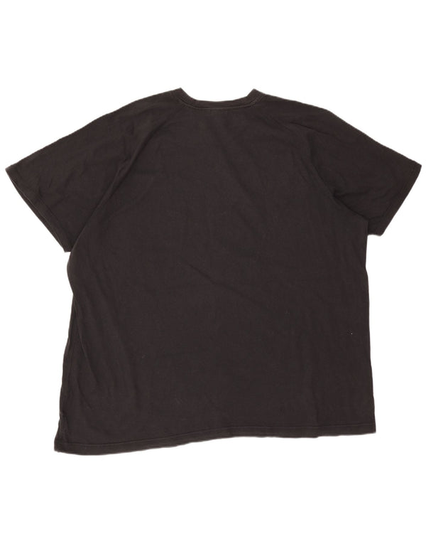 Adidas Mens Graphic T-Shirt Top 2XL Black Cotton