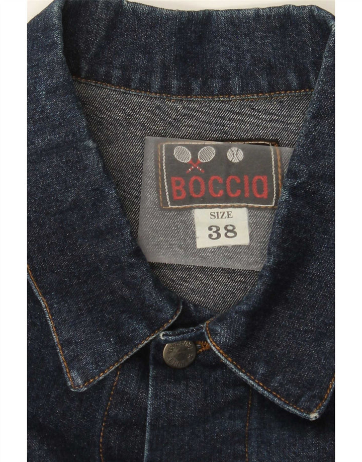 Vintage Mens Denim Jacket UK 38 Medium Navy Blue