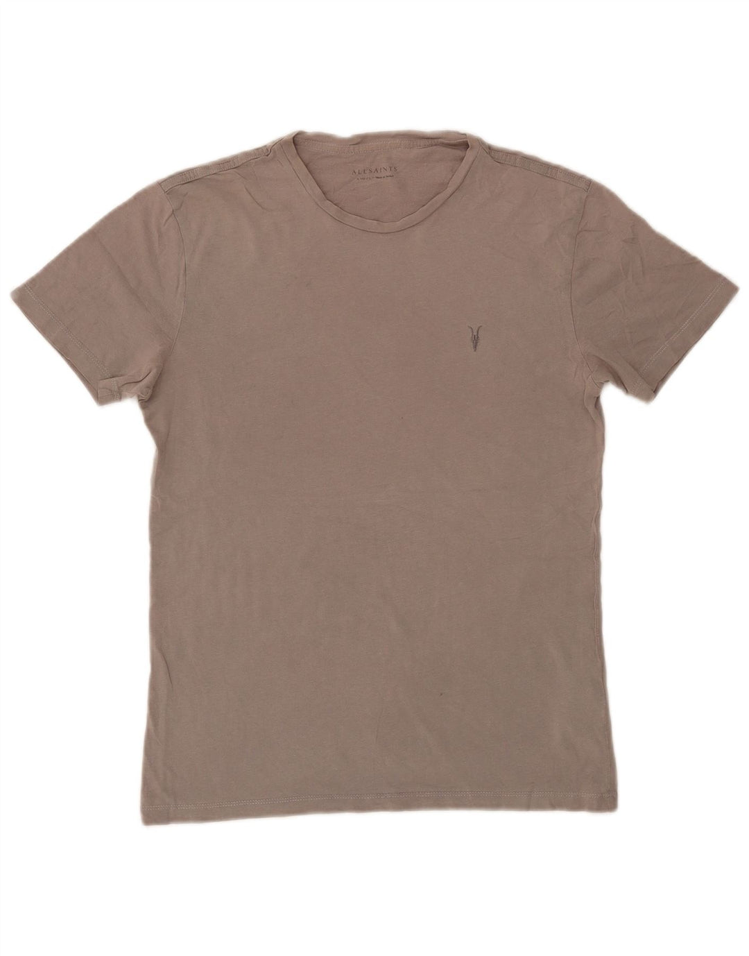 ALL SAINTS Mens T-Shirt Top XS Grey Cotton