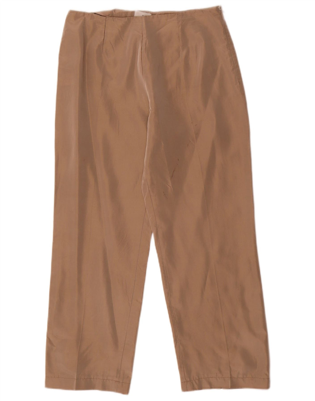 Trussardi Womens Straight Cropped Trousers IT 42 Medium W26 L24 Beige