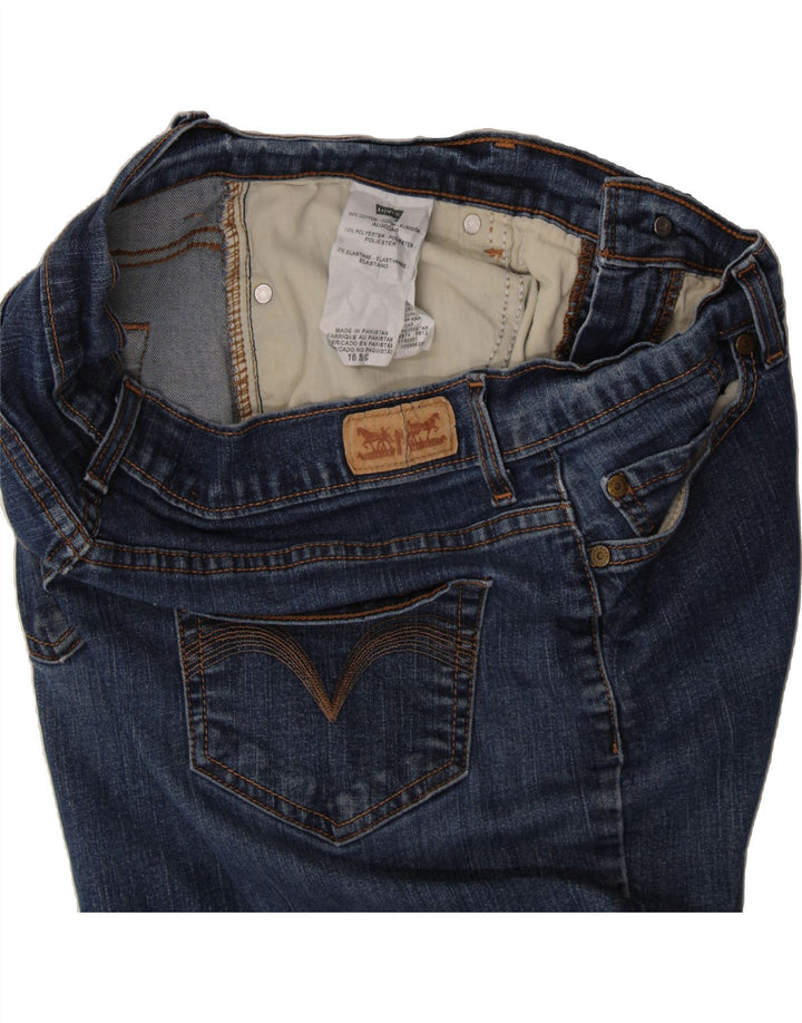 LEVI'S Womens 511 High Rise Slim Jeans US 16 2XL W32 L30 Blue Vintage Levi's and Second-Hand Levi's from Messina Hembry 