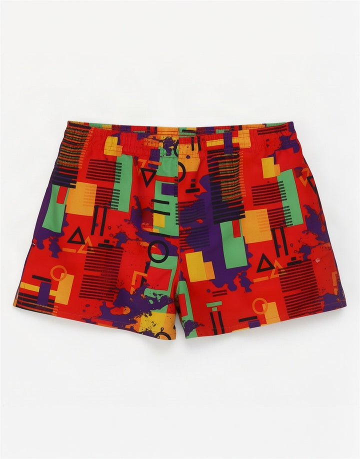 Umbro Mens Swimming Shorts Medium Multicoloured Geometric Polyester