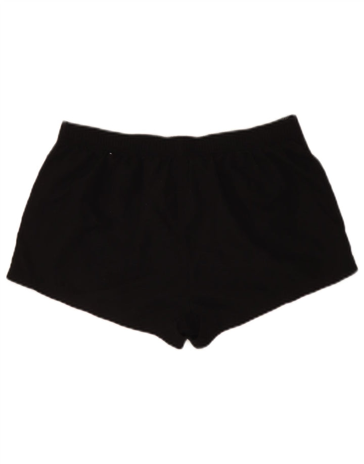 Emporio Armani Womens Graphic Casual Shorts W30 Medium Black Polyester