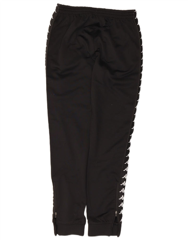 Kappa Mens Graphic Tracksuit Trousers Joggers Medium  Black Polyester