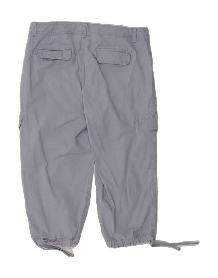 DOCKERS Womens Straight Cargo Capri Trousers US 12 Large W34 L20 Blue Vintage Dockers and Second-Hand Dockers from Messina Hembry 