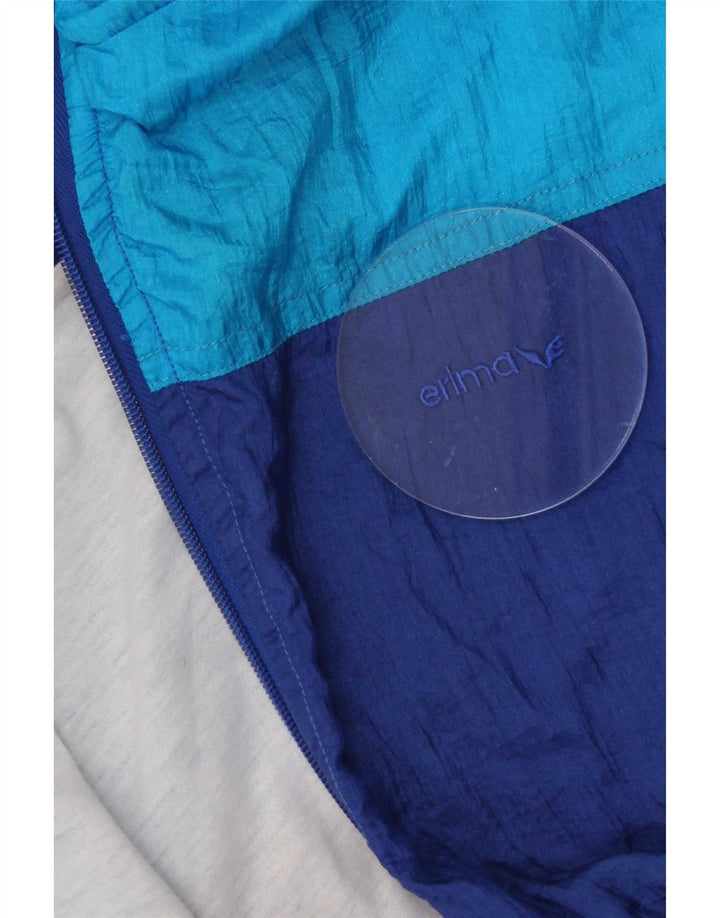 Erima Mens Tracksuit Top Jacket Medium Blue Colourblock